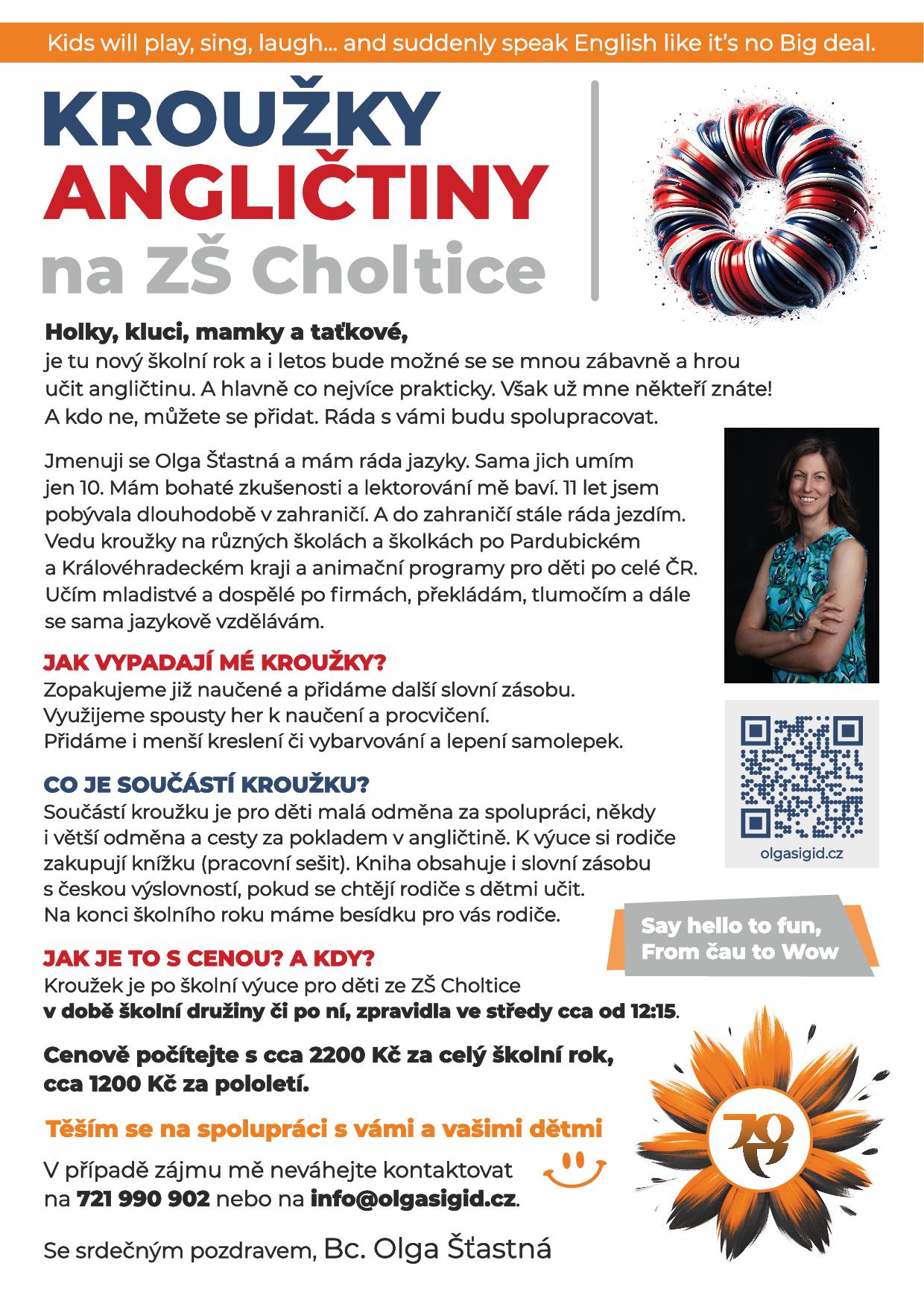 krouzek anglictiny choltice